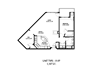 1 Bedroom Floor Plan